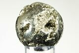 Polished Pyrite Sphere - Peru #195533-1
